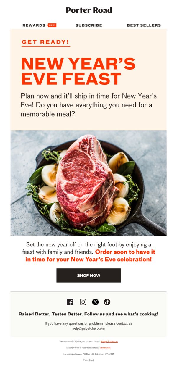 10. Porter Road: Ready for New Year's Eve?