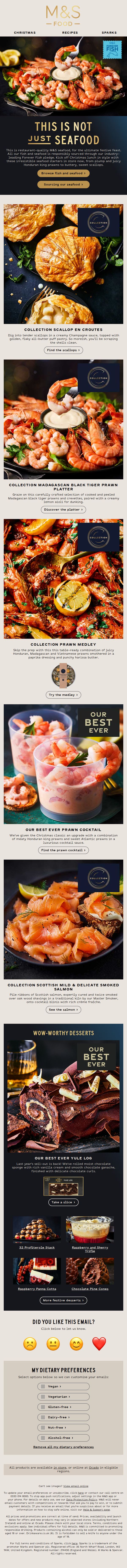 9. Angeline, find stunning seafood and desserts in store now