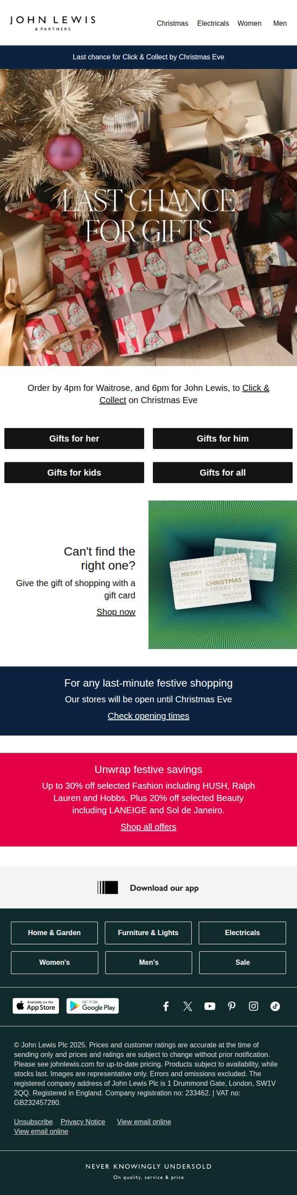 8. Last chance: click today, collect tomorrow
