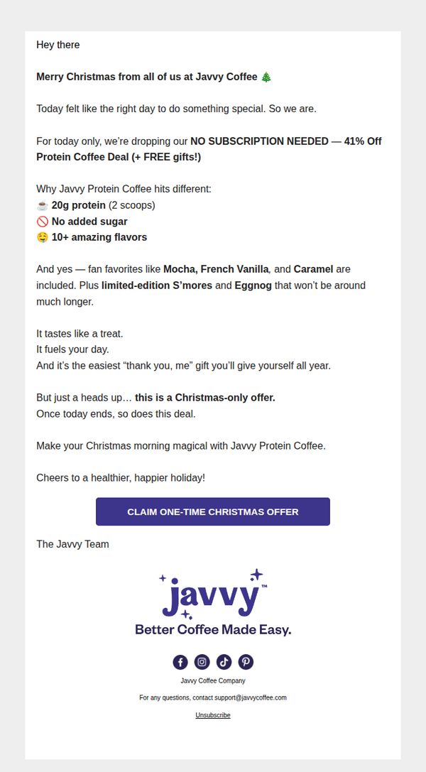 9. Merry Christmas! Save BIG 🎄