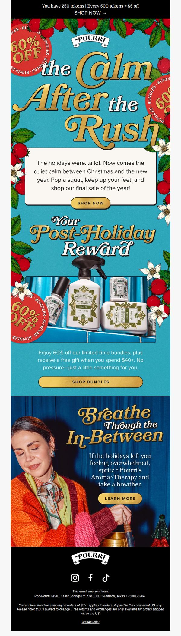 10. Goodbye Christmas 👋 Hello 60% Off