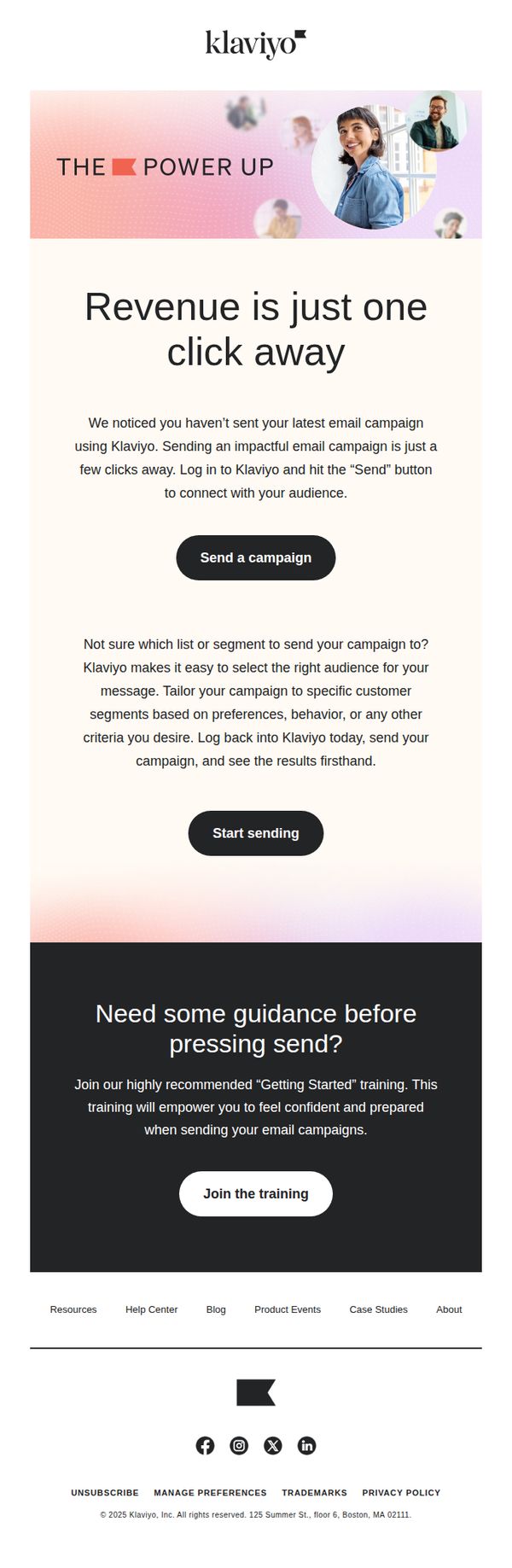 6. We make it easy to send your email campaign