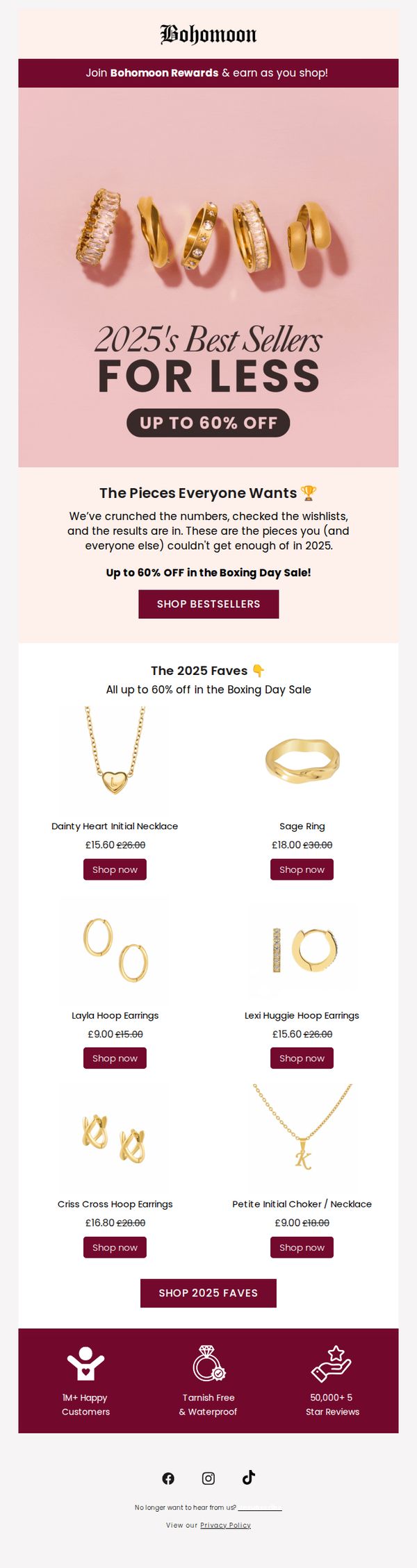 9. Bohomoon: Up to 60% OFF 2025's Bestsellers ✨