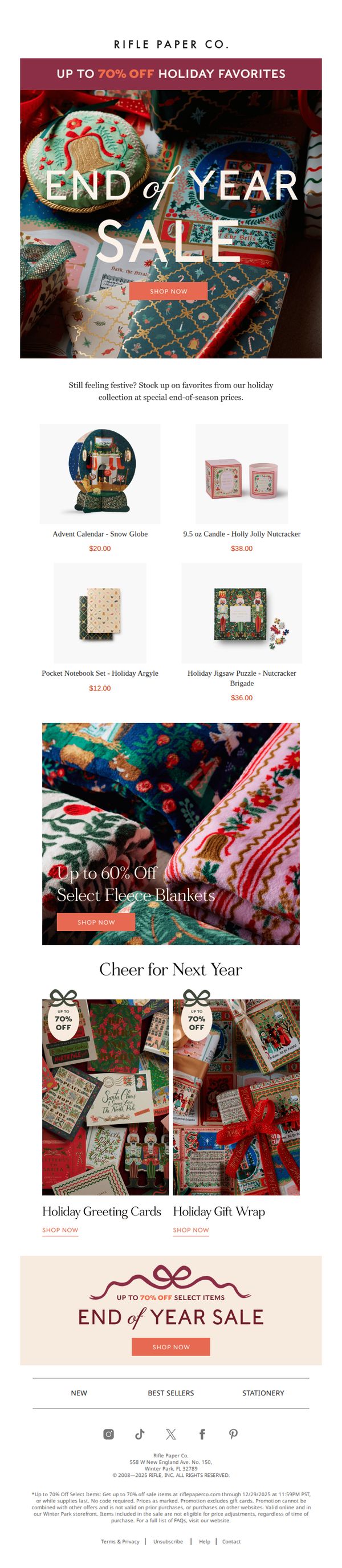6. Rifle Paper Co. : Holiday Favorites, Now on Sale
