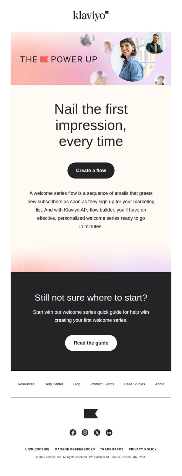 10. Go with the (welcome series) flow