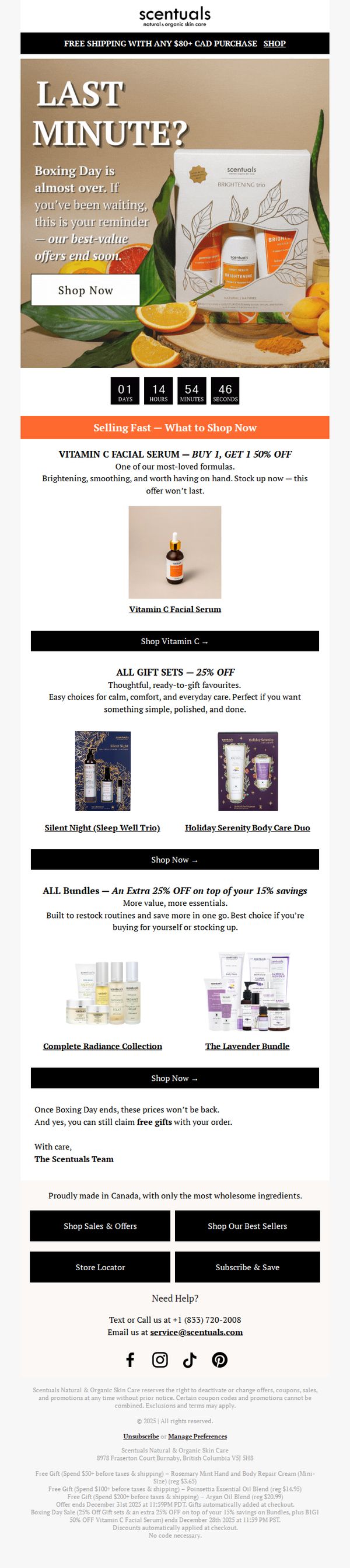 Scentuals Natural & Organic Skin Care