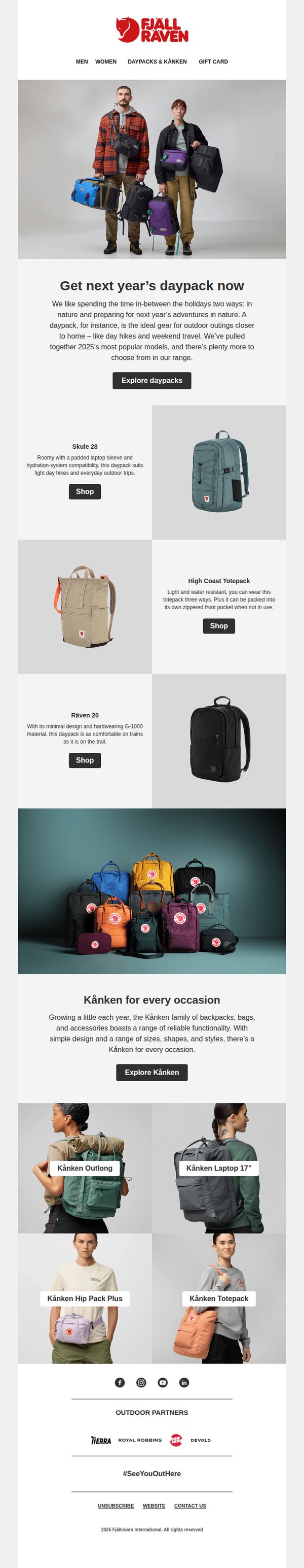 7. Fjällräven: Discover 2025’s top daypacks