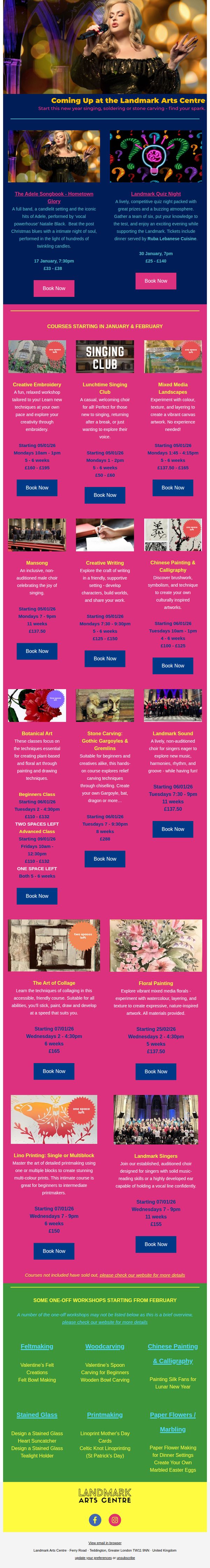9. Landmark Arts Centre: New Year's Resolutions - The Landmark Way