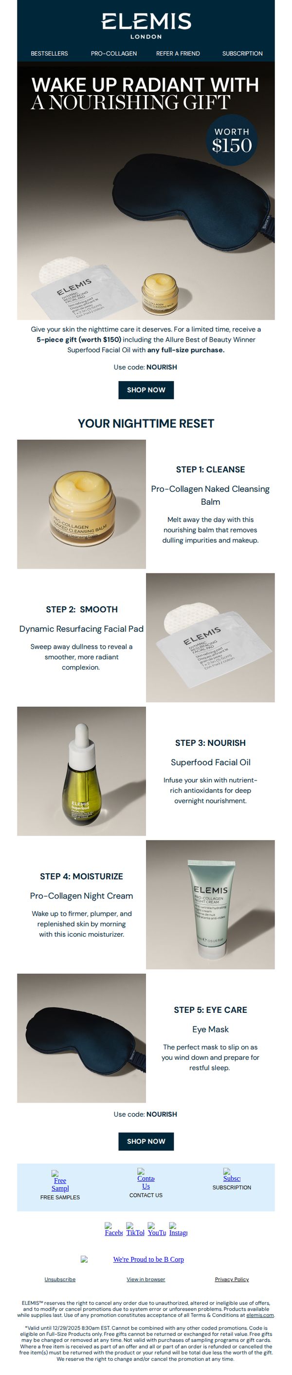 10. Elemis - US: ATTN: Free Gift with ANY Full-Size Purchase!