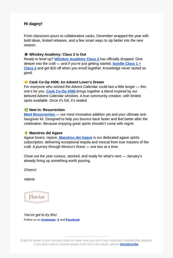 10. Flaviar: December Roundup: Learn, Blend, Recover, Repeat