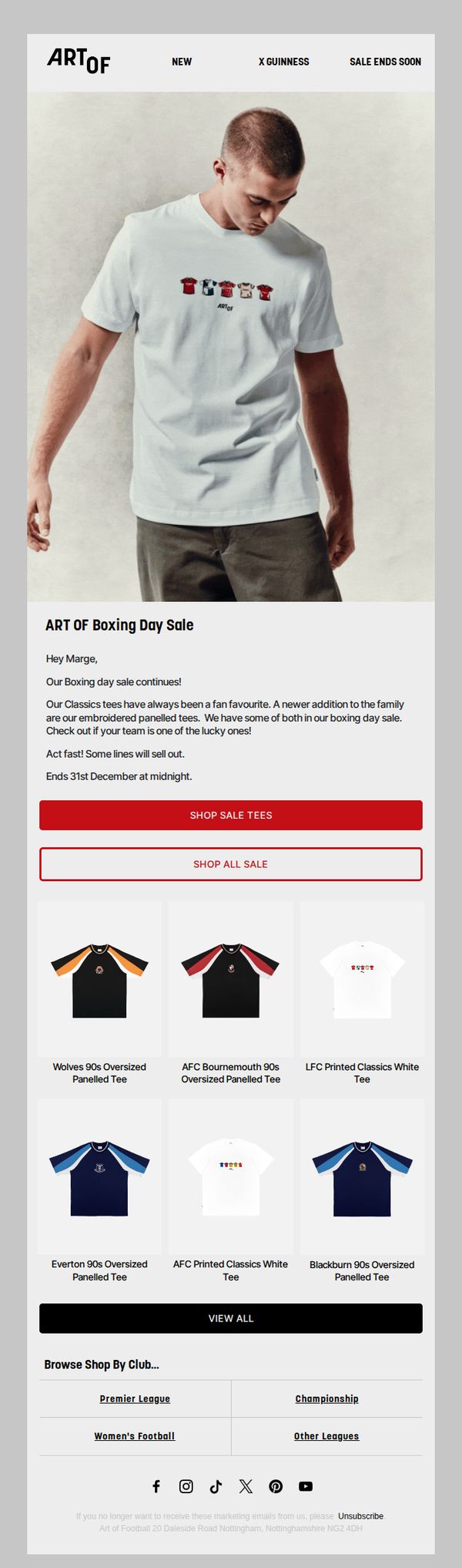 9. Art of Football: 20% Off Flash Sale Now On