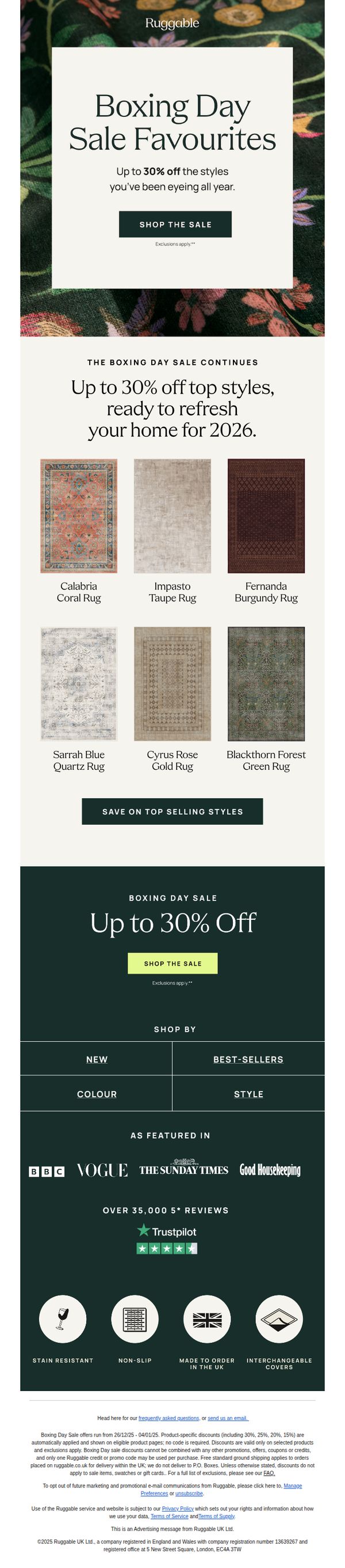 7. The last sale of the year is here!