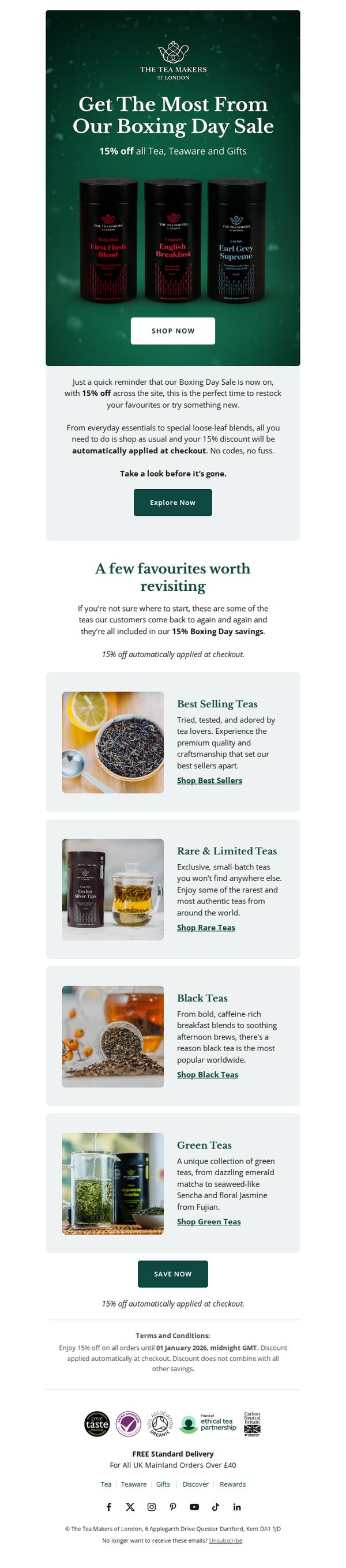 7. The Tea Makers of London: Don't Miss Out: 15% Off Today!