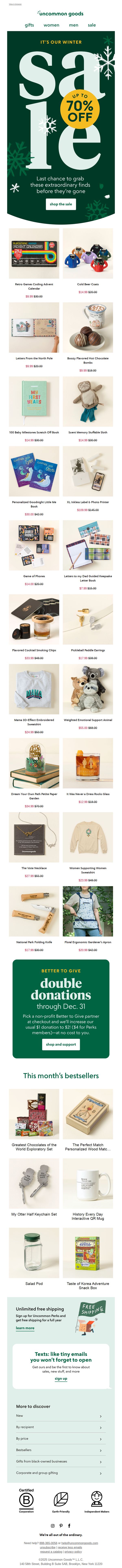 uncommon goods