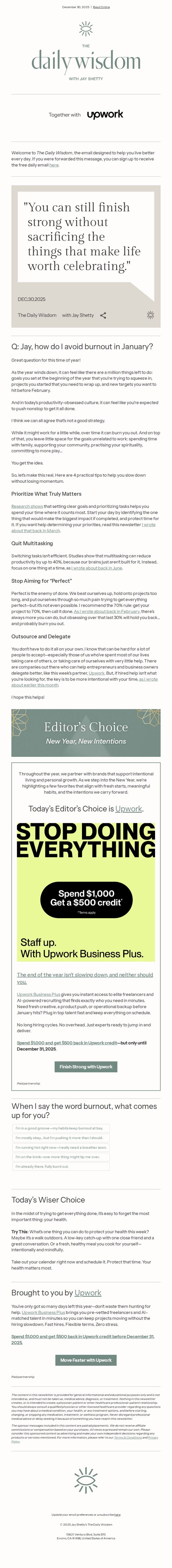 7. Jay Shetty: End the Year Strong