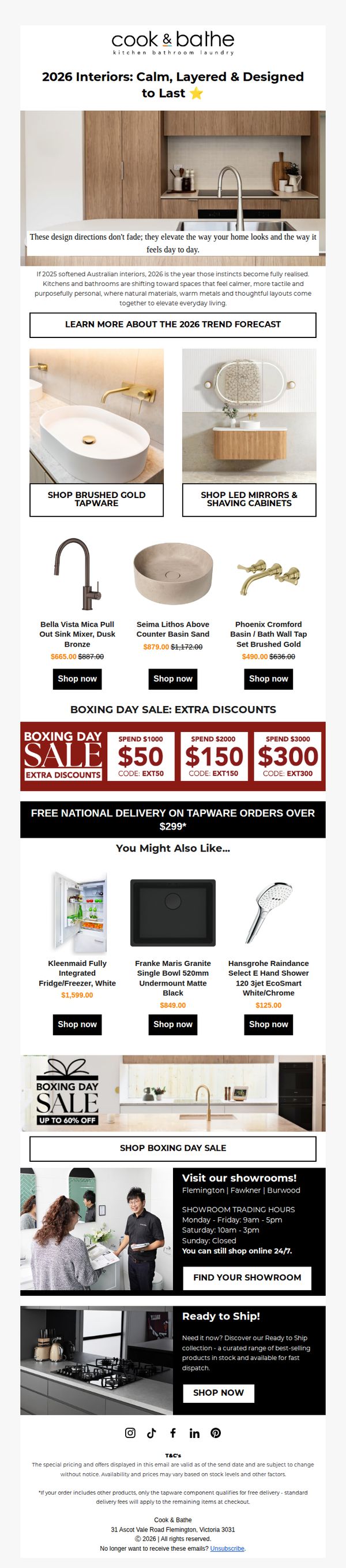 9. Cook & Bathe: Step Into 2026: Calm, Warm & Wonderfully Intentional + Shop Boxing Day Sales!