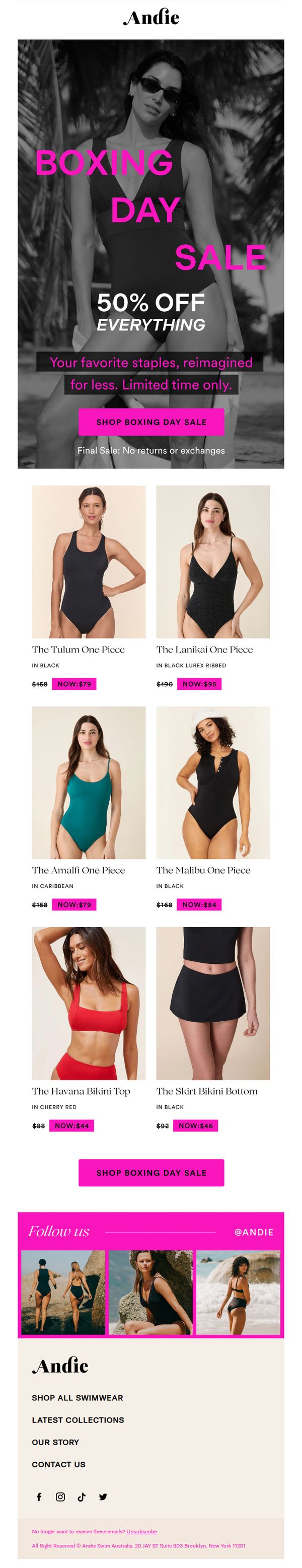 7. Andie: Yes, It’s Really 50% Off