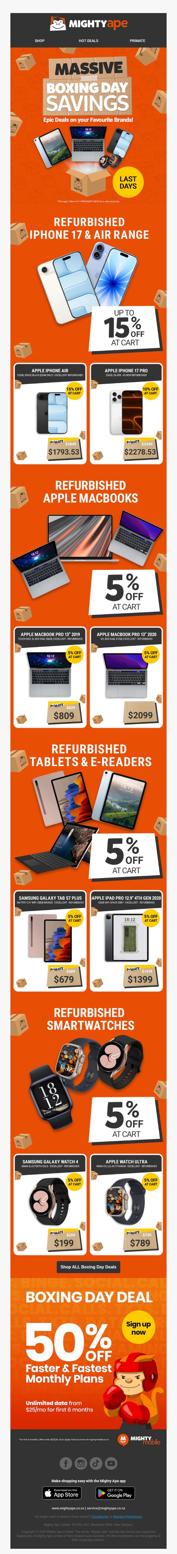 7. 🚨 Final Days: Save up to 15% OFF Apple iPhone Air & 17 for Primates!