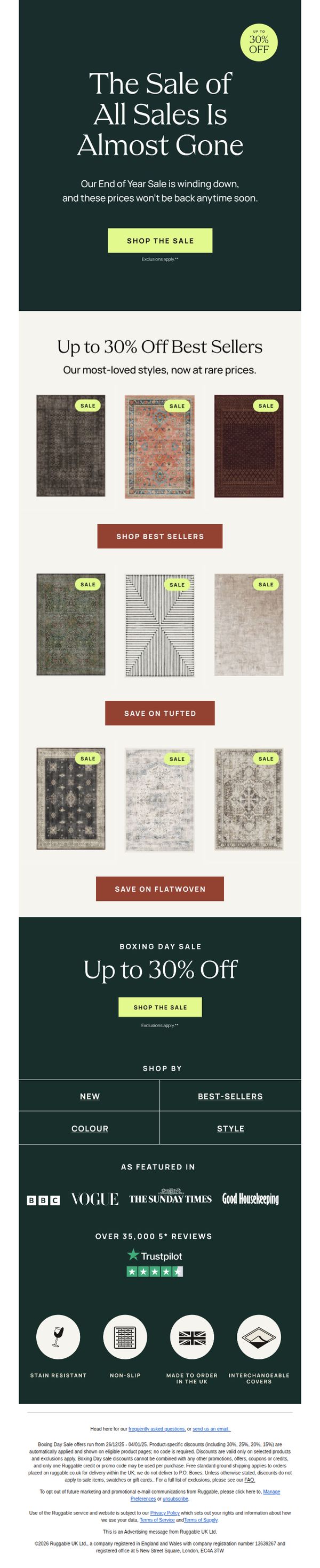 9. Last days to save up to 30%