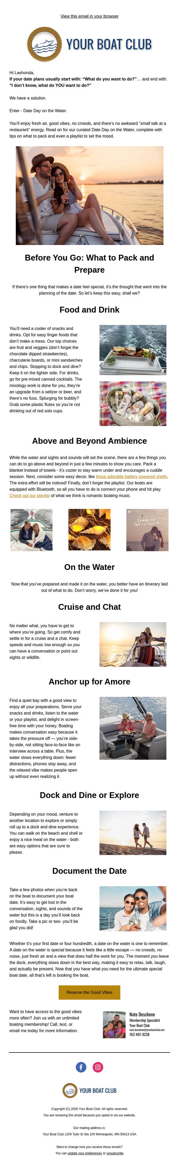 8. Love Afloat: Your Boat Date Awaits