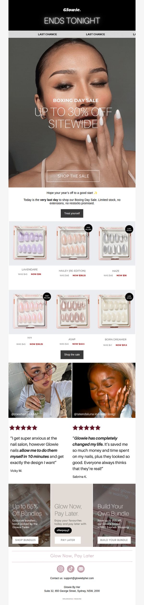 7. Glowie : ⚡ Be Quick ⚡ Up to 30% off Ends Tonight