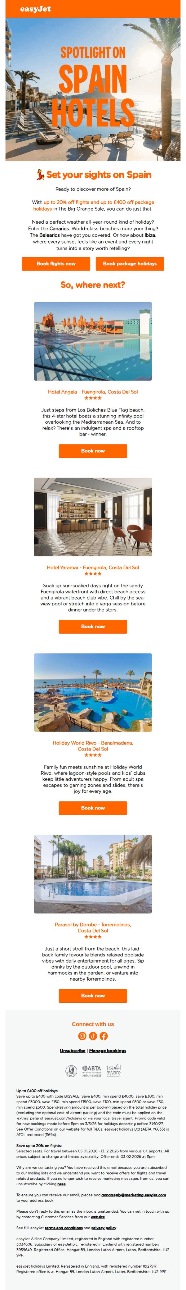 6. Up to 20% off flights to Spain? Vamos!💃