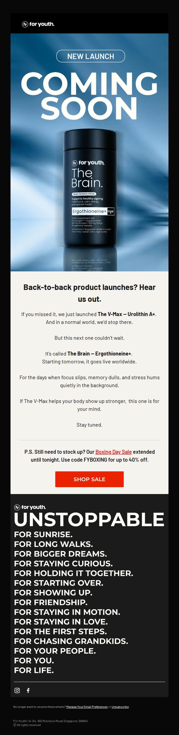 10. For Youth : Double Launch Alert: Another new product is here ⚡