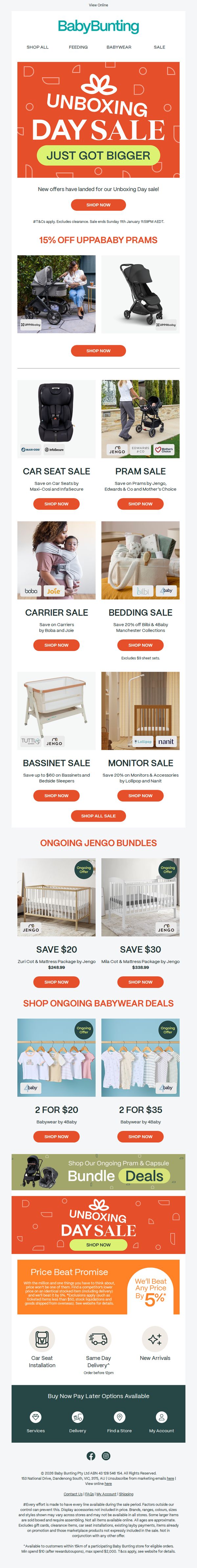 9. Unboxing Day Sale JUST GOT BIGGER! 💥