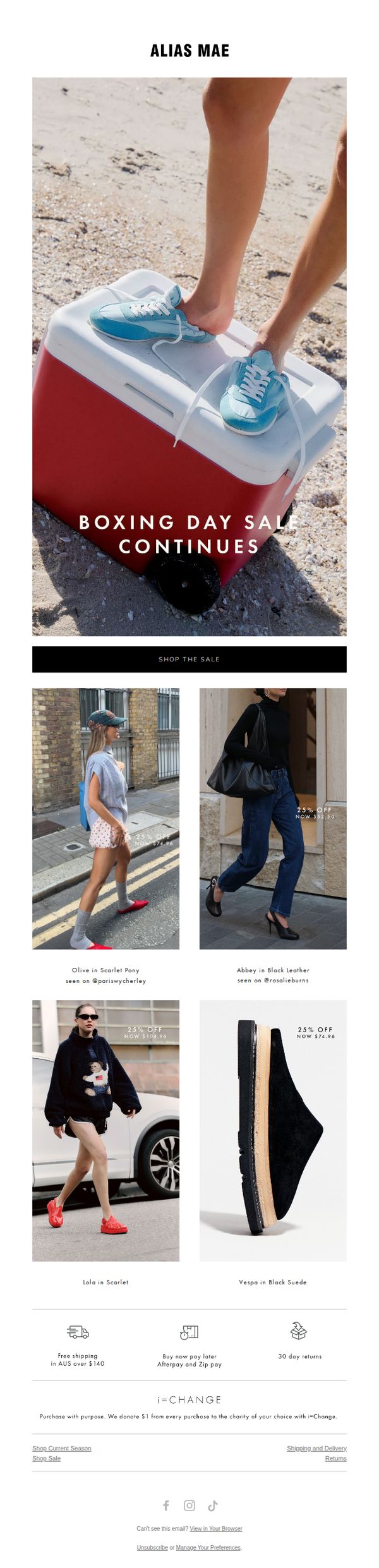 6. Alias Mae : Enjoy a further 25% off sale items