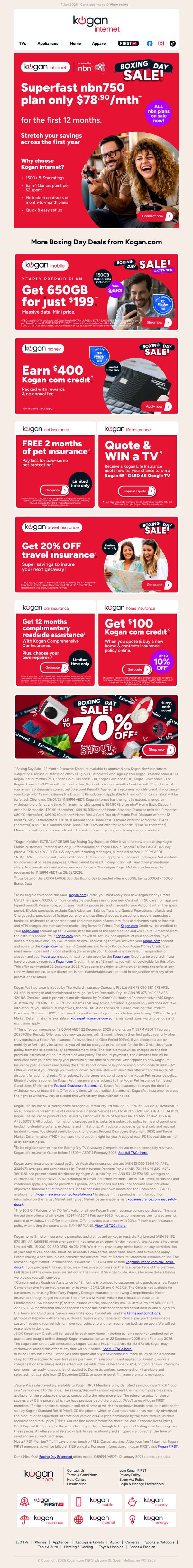 9. LAST CHANCE Boxing Day Sale 💻 Superfast nbn750 NOW $78.90/month!