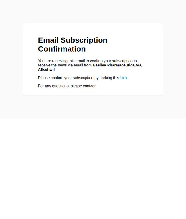 7. Basilea Pharmaceutica: Confirm your subscription status with Basilea Pharmaceutica AG, Allschwil