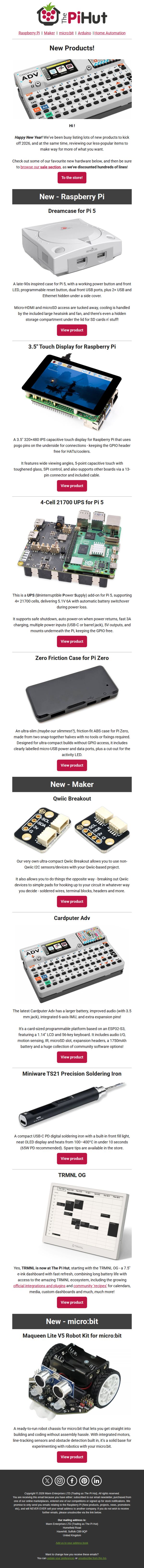 9. The Pi Hut: 📢 New products from The Pi Hut
