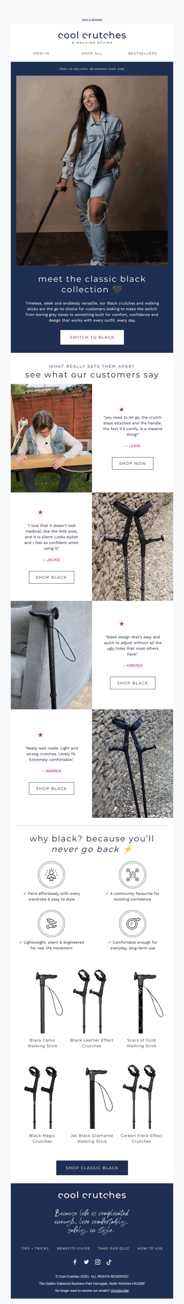 8. Cool Crutches: 🖤 Meet the Collection That Changed Everything