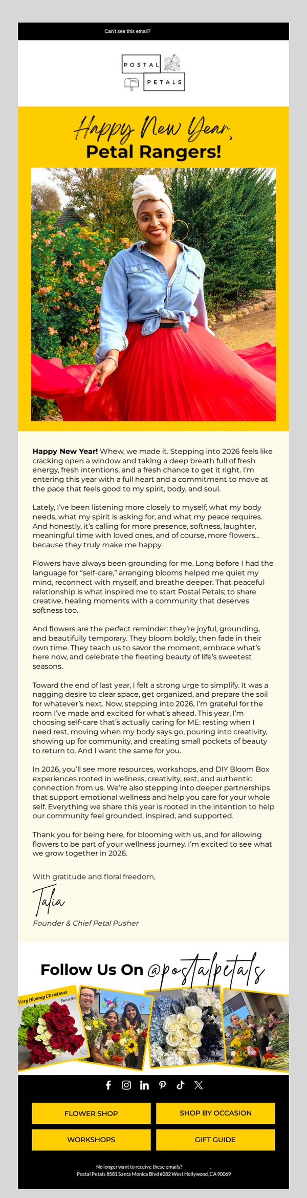 9. Postal Petals: An Open Note for the New Year 🤍