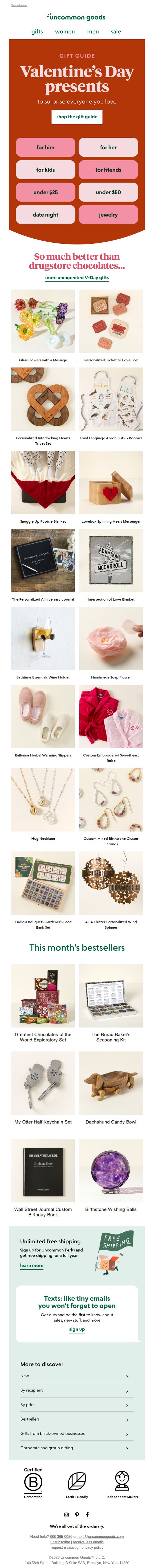 7. uncommon goods: First look: Valentine's Day gift guide 😍