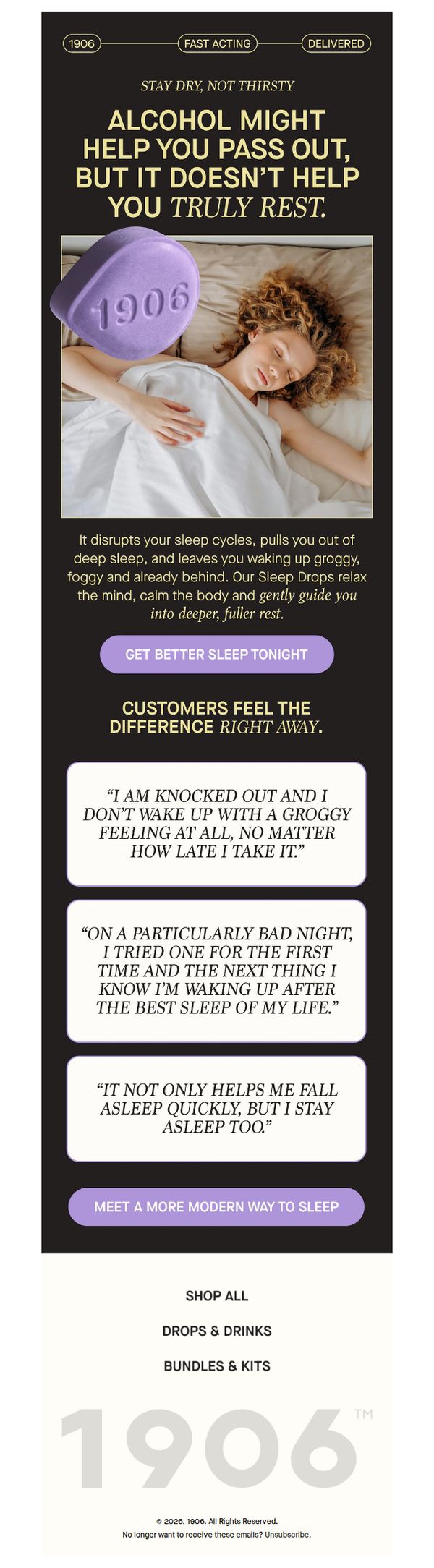 7. 1906: Better sleep changes everything