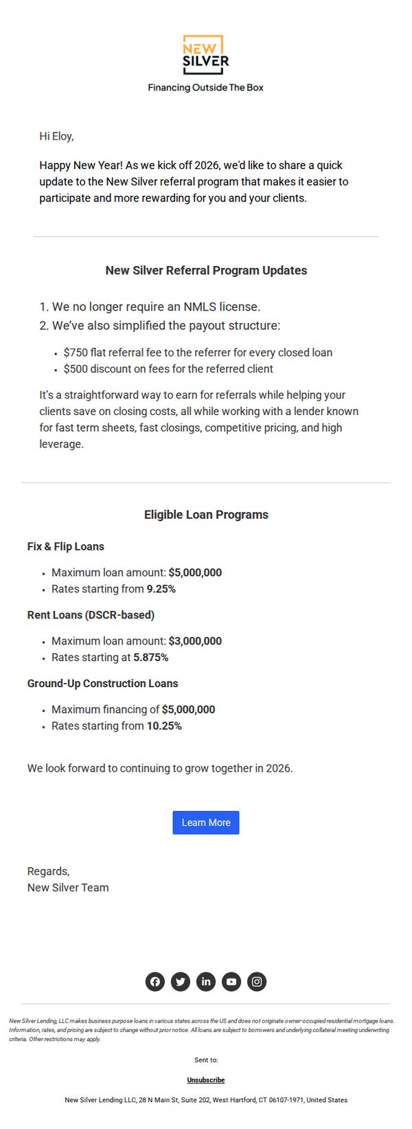 6. Earn $750 Per Referral With Our Updated  Program