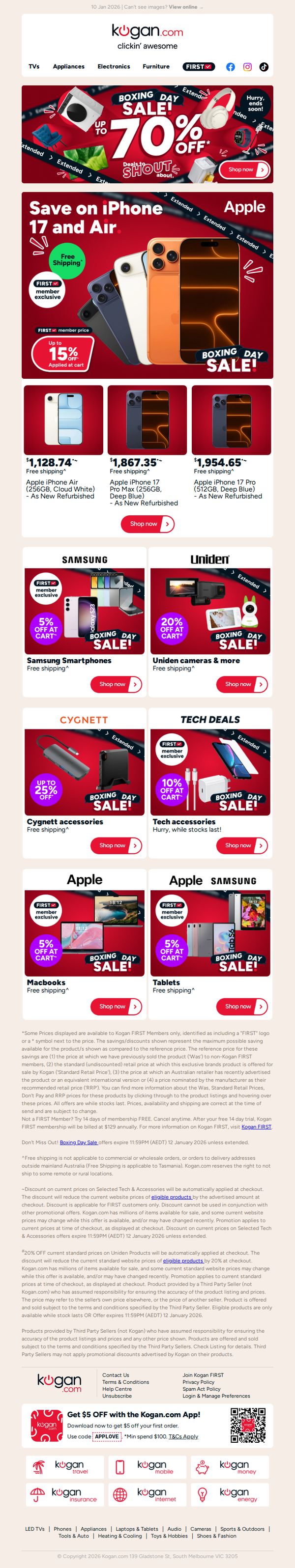 8. Up to 15% OFF iPhone 17 & Air inside🔥