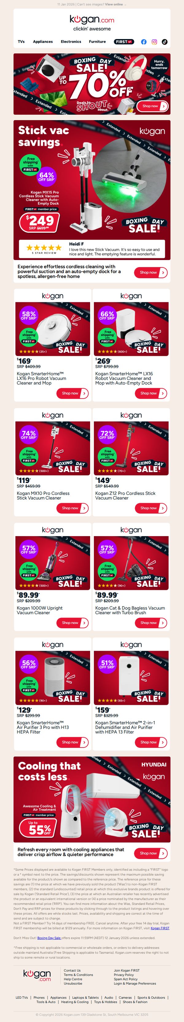 6. This Cordless Stick Vac with Auto Empty Dock is ONLY $249 in our Boxing Day Sale 🤯 (64% OFF standard retail price)