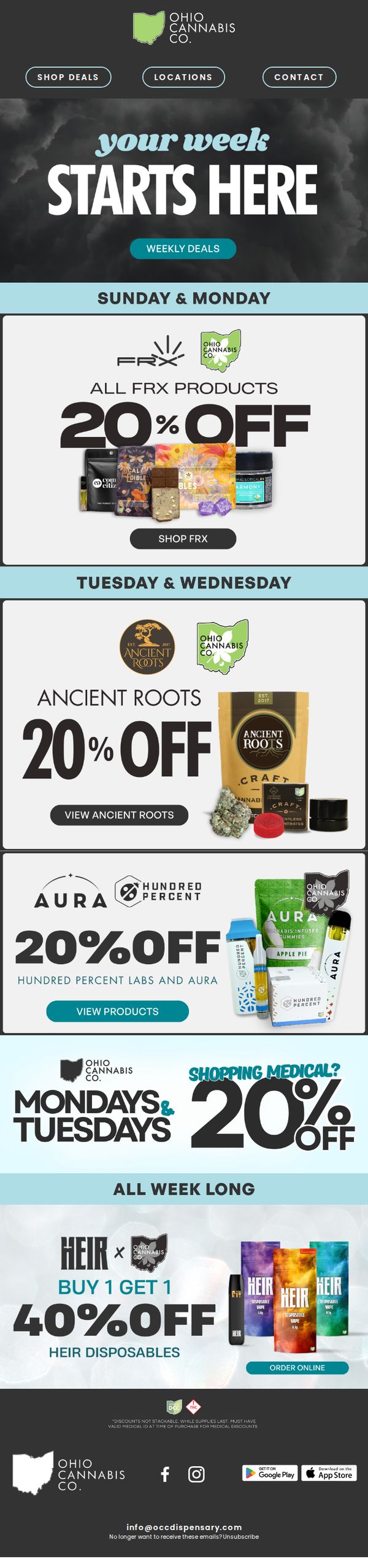 8. Unlock Your Week with One Click! Up to 20% Off Top Vendors