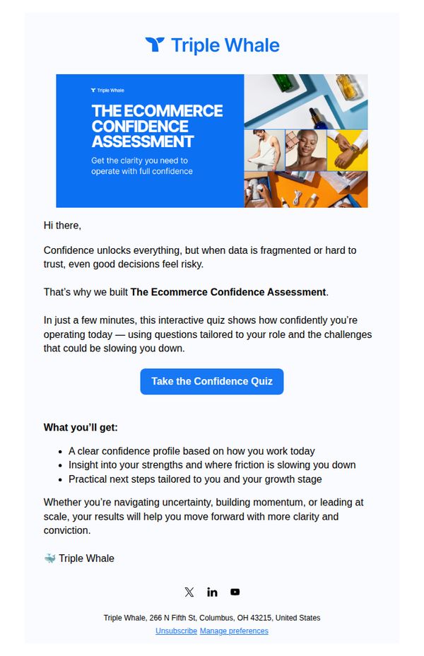10. Triple Whale: 📊 Quantify your confidence