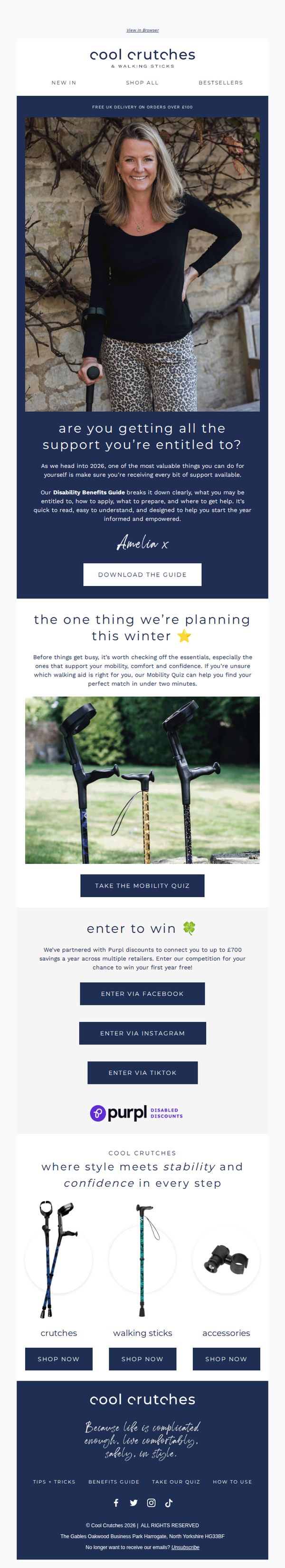8. Cool Crutches: 💛 Are you getting all the support you’re entitled to? Your disability benefits, explained simply.
