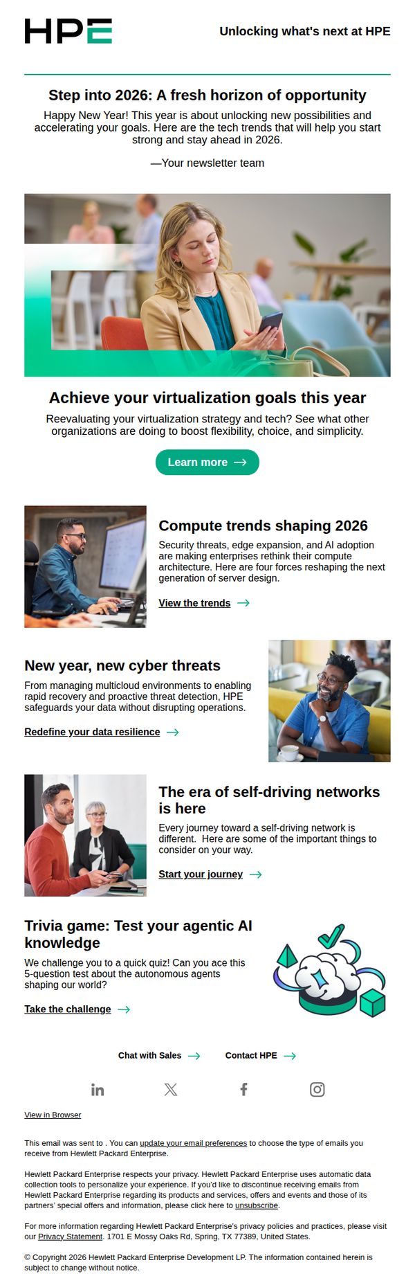 9. Hewlett Packard Enterprise (HPE) : Kickstart 2026 with innovation!