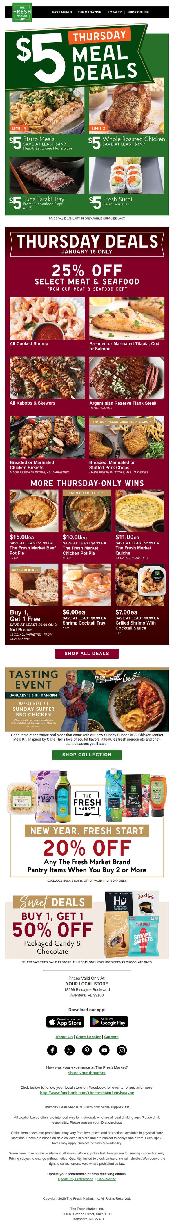 9. Upgrade dinner plans with 25% off select meat & seafood