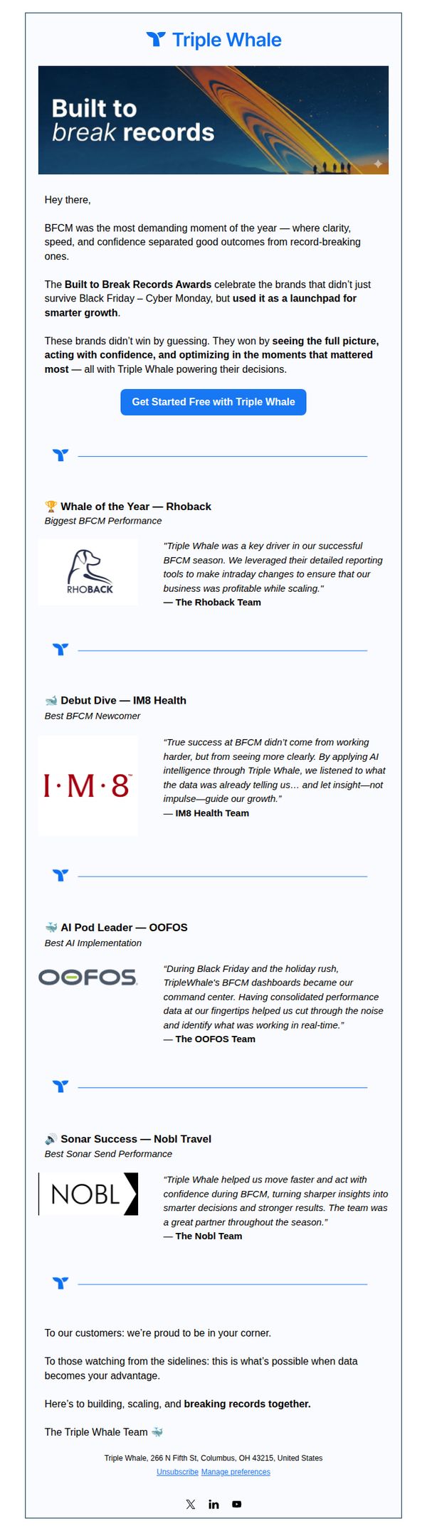 10. Meet Our BFCM Award Winners
