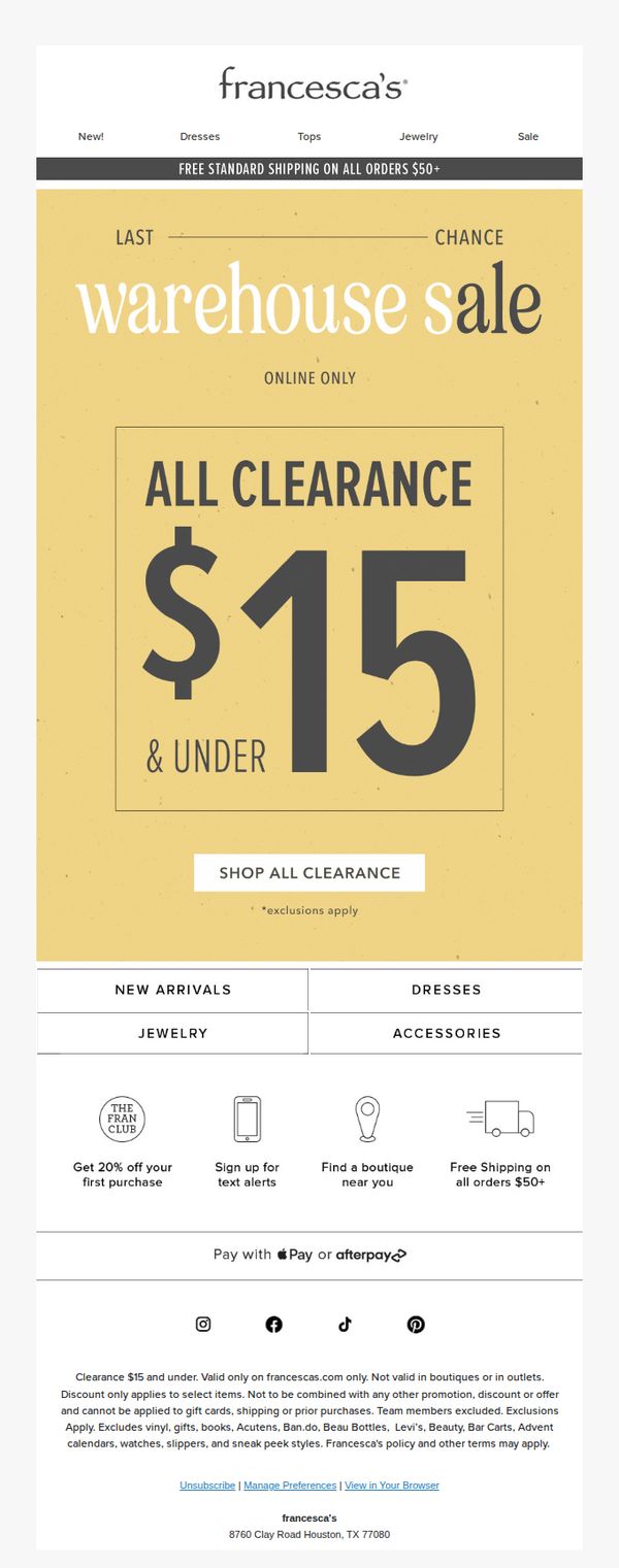 francesca's