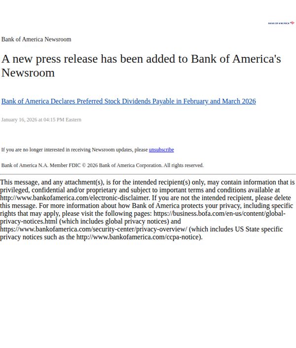 Bank of America