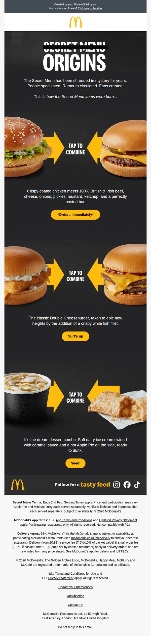 7. The Secret Menu
