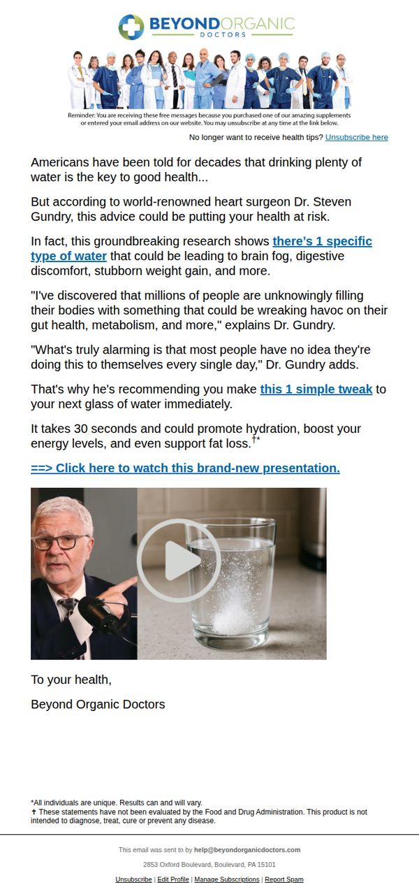 9. Are You Drinking The Wrong Type of Water? This Doctor Says YES