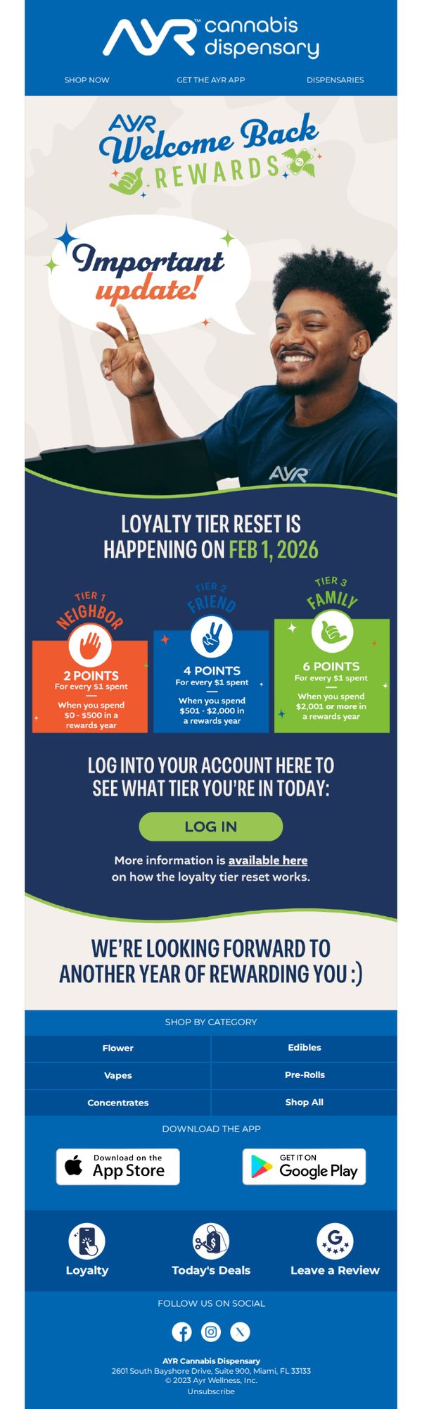 8. Cannabis Dispensary: 🚨 Important Information About Your Loyalty Tier